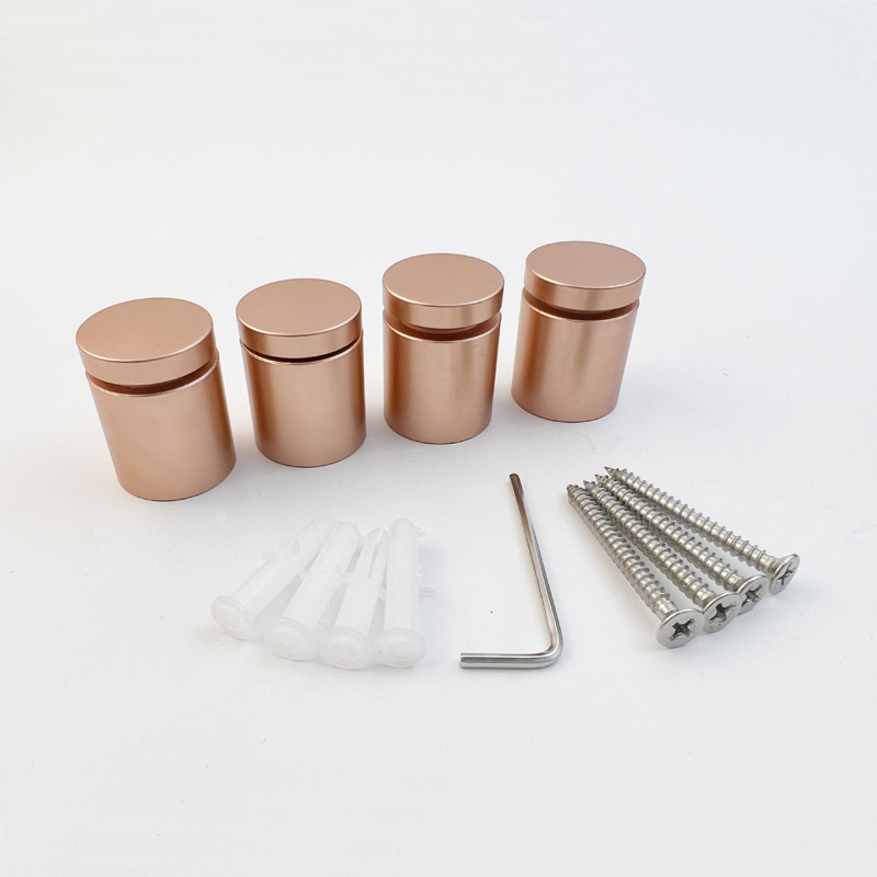 Stainless Steel Rose Gold Sign Standoff